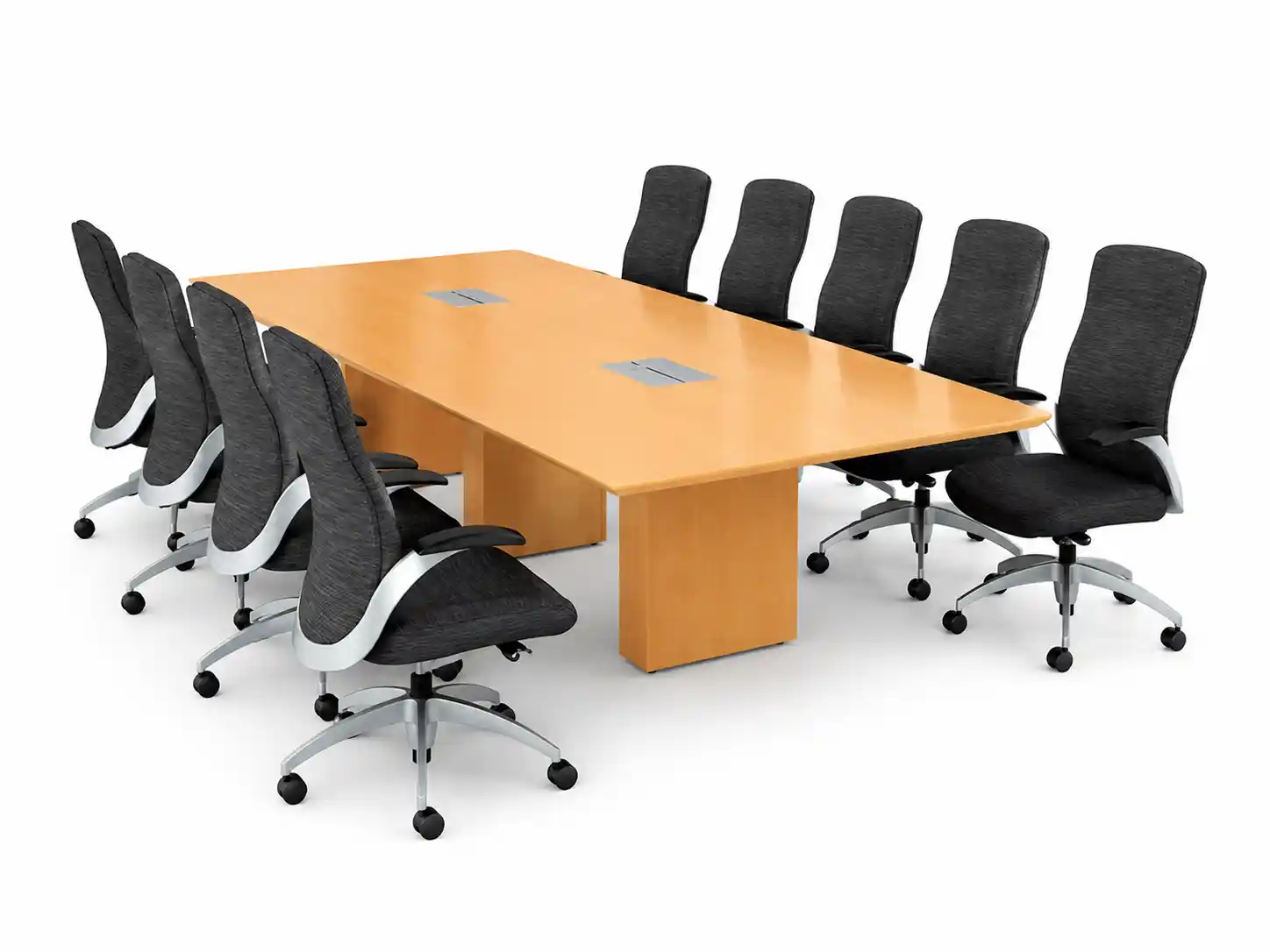 Mesa de Reunión Corporativa con Sillas Ejecutivas | Tamasa Mesa de reunión corporativa con sillas ejecutivas fabricada a medida por Tamasa para oficinas y salas de juntas en Guayaquil, Samborondón y Santa Elena.